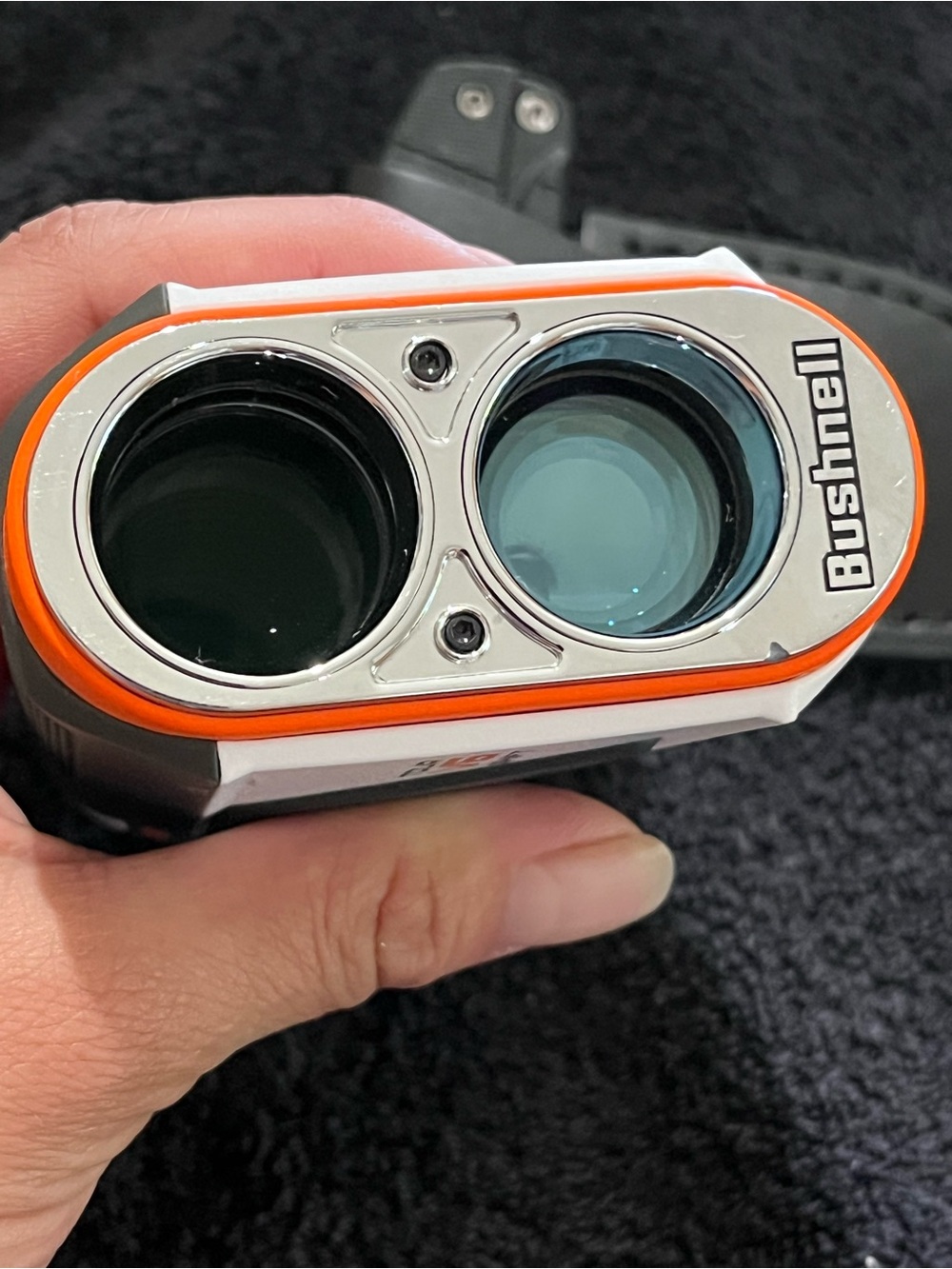 Bushnell Tour V6 Shift Rangefinder in Black/White with Orange Accents with Grip - Picture 12 of 13